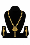 18K Gold Plated Mesh Weave Necklace Set | Anti-Tarnish Designer Jewelry with Earrings & Ring