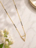 Golden Triangle Charm Mangalsutra Necklace