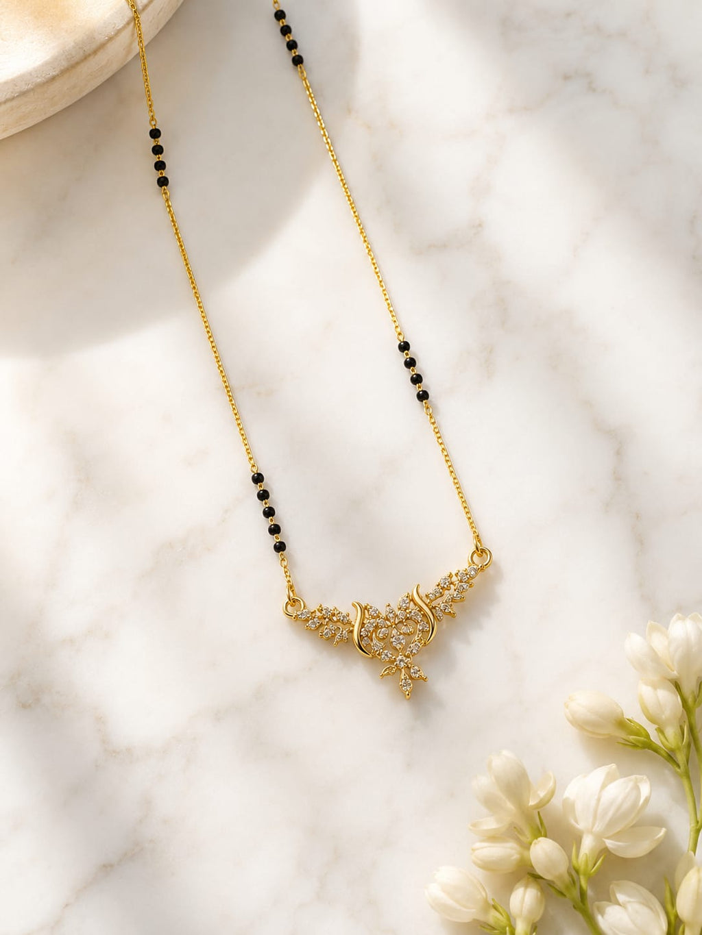 Royal Blossom Mangalsutra Necklace