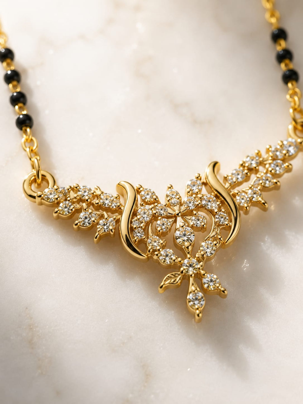 Royal Blossom Mangalsutra Necklace