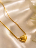 Golden Heart Charm Necklace