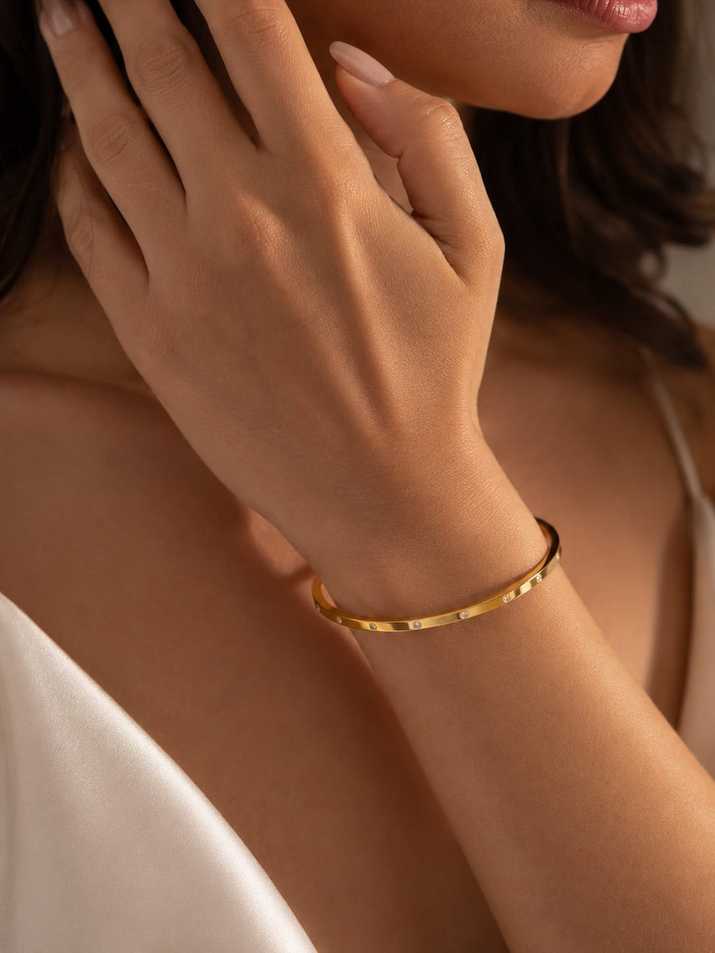 Golden Hexa Spark Bracelet