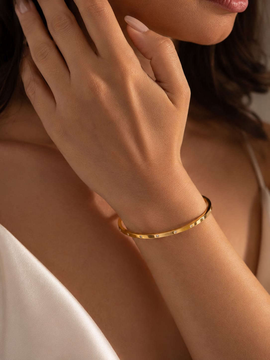 Golden Hexa Spark Bracelet