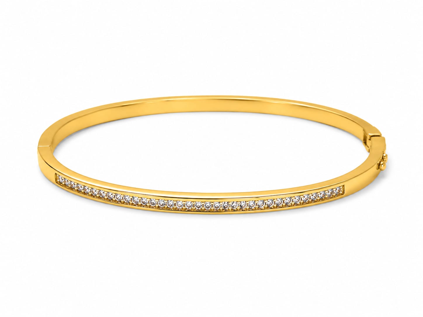Golden Crystal Line Bracelet