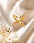 The Astra Criss-Cross Ring (Elegant & Celestial)